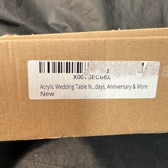 Gold Acrylic Number Sign 20 count - Picture 11 of 14